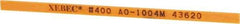Value Collection - Rectangular, Ceramic Fiber Finishing Stick - 4" Long x 5/32" Wide x 1/32" Thick, 400 Grit, Super Fine Grade - Apex Tool & Supply