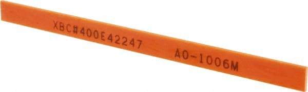 Value Collection - Rectangular, Ceramic Fiber Finishing Stick - 4" Long x 15/64" Wide x 1/32" Thick, 400 Grit, Super Fine Grade - Apex Tool & Supply