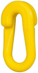 PRO-SAFE - 2" Wide Barrier Connecting Link - Celcon, Yellow, Use with Plastic Chain - Apex Tool & Supply