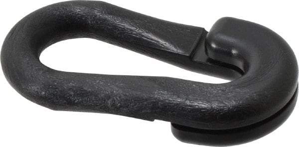PRO-SAFE - 2" Wide Barrier Connecting Link - Celcon, Black, Use with Plastic Chain - Apex Tool & Supply