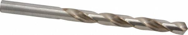 Hertel - Letter S 118° High Speed Steel Jobber Drill - Bright Finish, Right Hand Cut, Spiral Flute, Straight Shank, 4-7/8" OAL, Standard Point - Apex Tool & Supply