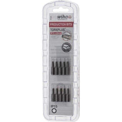 Wiha - 1/4" Drive IP15 Torx Plus Screwdriver Bit - 1" OAL, Insert Bit - Apex Tool & Supply