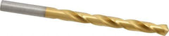 Hertel - Letter O 118° High Speed Steel Jobber Drill - TiN Finish, Right Hand Cut, Spiral Flute, Straight Shank, 4-1/2" OAL, Standard Point - Apex Tool & Supply