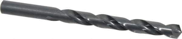 Hertel - 7/16" 135° High Speed Steel Jobber Drill - Oxide Finish, Right Hand Cut, Spiral Flute, Straight Shank, 5-1/2" OAL, Split Point - Apex Tool & Supply