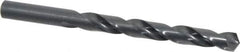 Hertel - 7/16" 135° High Speed Steel Jobber Drill - Oxide Finish, Right Hand Cut, Spiral Flute, Straight Shank, 5-1/2" OAL, Split Point - Apex Tool & Supply