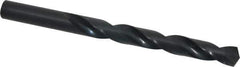 Hertel - 15/32" 135° High Speed Steel Jobber Drill - Oxide Finish, Right Hand Cut, Spiral Flute, Straight Shank, 5-3/4" OAL, Split Point - Apex Tool & Supply