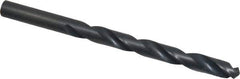 Hertel - Letter R 135° High Speed Steel Jobber Drill - Oxide Finish, Right Hand Cut, Spiral Flute, Straight Shank, 4-3/4" OAL, Split Point - Apex Tool & Supply