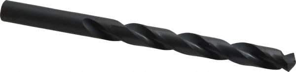 Hertel - Letter W 135° High Speed Steel Jobber Drill - Oxide Finish, Right Hand Cut, Spiral Flute, Straight Shank, 5-1/8" OAL, Split Point - Apex Tool & Supply