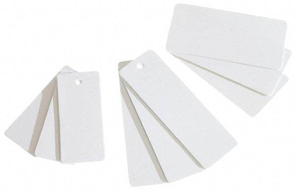 NMC - "Blank", 4" Long x 12" Wide, Rigid Plastic Safety Sign - Rectangle, Use for Workplace/Safety - Apex Tool & Supply