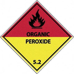 NMC - Organic Peroxide 5.2 Shipping Label - 4" High x 4" Wide - Apex Tool & Supply