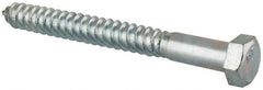 Value Collection - 5/8" Screw, 6" Length Under Head, Steel, Hex Head Lag Screw - Zinc Plated, Grade 2 - Apex Tool & Supply