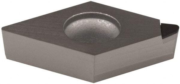 Hertel - HT-DCMX21.51 Grade HT420CD Polycrystalline Diamond (PCD) Turning Insert - Uncoated, Diamond, 1/4" Inscr Circle, 3/32" Thick, 1/64" Corner Radius - Apex Tool & Supply