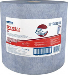 WypAll - X90 Dry Shop Towel/Industrial Wipes - Jumbo Roll, 13-3/8" x 11" Sheet Size, Blue - Apex Tool & Supply