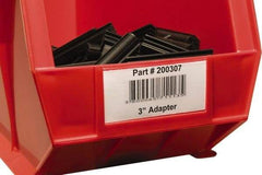 Aigner Index - 3 Long x 1-1/4 Wide, Plain Back, Label Holder - Clear - Apex Tool & Supply