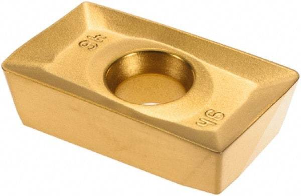 Kennametal - APHT160408 46 Grade X500 Carbide Milling Insert - TiN/TiC/TiN Finish, 0.187" Thick, 1/32" Corner Radius - Apex Tool & Supply