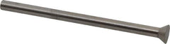 Dayton Lamina - 0.225" Head Diam, 1/8" Shank Diam, Quill Head, High Speed Steel Solid Mold Die Blank & Punch - 60° Head Angle, 0.0875" Head Height, 2" OAL, Blank Punch, KWX Series - Apex Tool & Supply