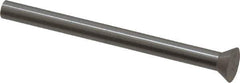 Dayton Lamina - 9/32" Head Diam, 5/32" Shank Diam, Quill Head, High Speed Steel Solid Mold Die Blank & Punch - 60° Head Angle, 7/64" Head Height, 2" OAL, Blank Punch, KWX Series - Apex Tool & Supply