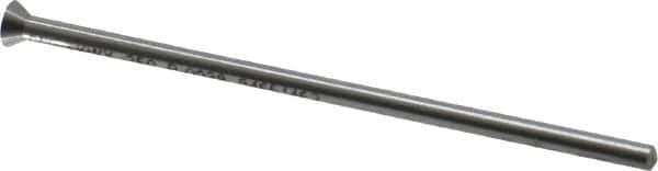 Dayton Lamina - 0.1688" Head Diam, 3/32" Shank Diam, Quill Head, High Speed Steel Solid Mold Die Blank & Punch - 60° Head Angle, 0.0657" Head Height, 2-1/2" OAL, Blank Punch, KWX Series - Apex Tool & Supply