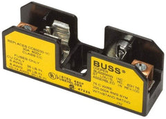 Cooper Bussmann - 1 Pole, 10 to 14 AWG, 600 VAC/VDC, 15 Amp, DIN Rail Mount Fuse Block - 3 Inch Long x 0.86 Inch Wide x 1.22 Inch High Block - Apex Tool & Supply
