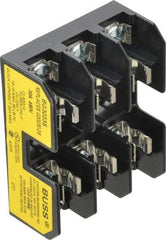 Cooper Bussmann - 3 Pole, 10 to 14 AWG, 480 VAC/VDC, 30 Amp, DIN Rail Mount Fuse Block - 3 Inch Long x 2.38 Inch Wide x 1.22 Inch High Block - Apex Tool & Supply