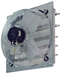 TPI - 30" Blade, Direct Drive, 1/4 hp, 3,950 & 3,080 CFM, Totally Enclosed Exhaust Fan - 33-1/8" Opening Height x 33-1/8" Opening Width, 120 Volt, 2 Speed, Single Phase - Apex Tool & Supply