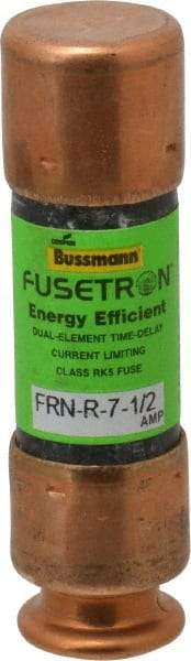 Cooper Bussmann - 125 VDC, 250 VAC, 7.5 Amp, Time Delay General Purpose Fuse - Fuse Holder Mount, 50.8mm OAL, 20 at DC, 200 (RMS) kA Rating, 9/16" Diam - Apex Tool & Supply
