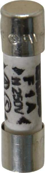 Cooper Bussmann - 250 VAC, 32 VDC, 1 Amp, Fast-Acting Miniature Ceramic Fuse - 20mm OAL, 5mm Diam - Apex Tool & Supply