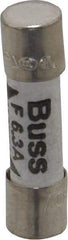 Cooper Bussmann - 250 VAC, 32 VDC, 6.3 Amp, Fast-Acting Miniature Ceramic Fuse - 20mm OAL, 5mm Diam - Apex Tool & Supply