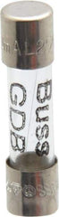 Cooper Bussmann - 250 VAC, 32 VDC, 0.63 Amp, Fast-Acting Miniature Glass Fuse - 20mm OAL, 5mm Diam - Apex Tool & Supply