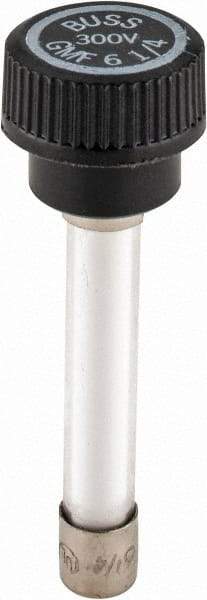 Cooper Bussmann - 300 VAC, 6.25 Amp, Time Delay Size Rejecting/NonRejecting Fuse - Fuse Holder Mount, 2-1/4" OAL, 10 at AC kA Rating, 15.9mm Diam - Apex Tool & Supply