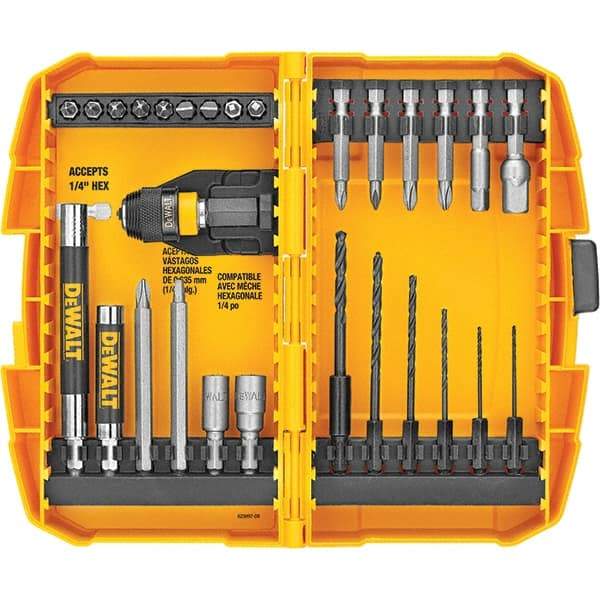 DeWALT - 28 Piece, Screwdriver Bit Set - #1, #2, 1/4" Drive - Apex Tool & Supply
