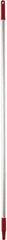 Vikan - 59 x 1" Aluminum Squeegee Handle - European Threaded Connection, Red - Apex Tool & Supply
