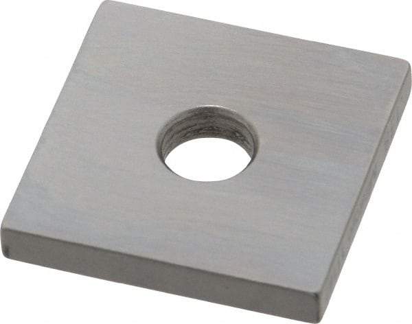 Mitutoyo - 0.138" Square Steel Gage Block - Accuracy Grade 0, Includes Certificate of Inspection - Apex Tool & Supply