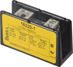 Cooper Bussmann - 1 Pole, 175 Amp, 8-2/0 AWG (Al), 14-2/0 AWG (Cu) Primary, 4-14 AWG (Cu), 4-8 AWG (Al) Secondary, Thermoplastic Power Distribution Block - 600 VAC/VDC, 1 Primary Connection, 1.96 Inch Long x 3.32 Inch Deep x 4 Inch High - Apex Tool & Supply