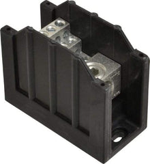 Cooper Bussmann - 1 Pole, 310 Amp, 350 kcmil-6 AWG (Cu/Al) Primary, 4-12 AWG (Al), 4-14 AWG (Cu) Secondary, Thermoplastic Power Distribution Block - 600 VAC/VDC, 1 Primary Connection, 1.96 Inch Long x 3.32 Inch Deep x 4 Inch High - Apex Tool & Supply