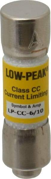 Cooper Bussmann - 150 VDC, 600 VAC, 0.6 Amp, Time Delay General Purpose Fuse - Fuse Holder Mount, 1-1/2" OAL, 20 at DC, 200 at AC (RMS) kA Rating, 13/32" Diam - Apex Tool & Supply