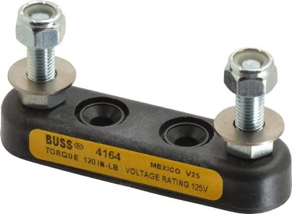 Cooper Bussmann - 1 Pole, 125 VAC, 800 Amp, Screw Mount Fuse Block - 3-3/16 Inch Fuse Length, 58.8mm Long x 24.1mm Wide x 1.62 Inch High Block - Apex Tool & Supply