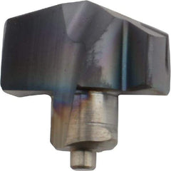 Iscar - Series ICM, 1/2" Diam Grade IC908 140° Replaceable Drill Tip - Carbide, TiAlN Finish, 12 Seat Size, Through Coolant - Apex Tool & Supply
