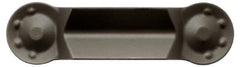 Seco - 150.102.5 12 TGP45 Grade, Carbide Cutoff Insert - Neutral Lead Angle, 0.007" Cnr Rad, TiCN/Al2O3 Coated - Apex Tool & Supply