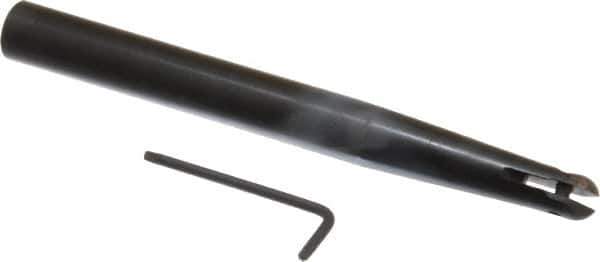 Minicut International - 1/2" Cut Diam, 3/8" Max Depth of Cut, 5/8" Shank Diam, 6" OAL, Indexable Ball Nose End Mill - 2.312" Head Length, Straight Shank, BNMI Toolholder, BNSI 0500 Insert - Apex Tool & Supply