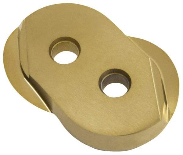 Minicut International - BNSI0375 Grade K20 Carbide Milling Insert - TiCN Finish, 0.118" Thick, 3/8" Inscribed Circle, 3/16" Corner Radius - Apex Tool & Supply