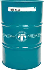 Master Fluid Solutions - TRIM E206, 54 Gal Drum Cutting & Grinding Fluid - Water Soluble, For Gear Hobbing, Heavy-Duty Broaching, High Speed Turning - Apex Tool & Supply