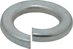 Value Collection - M16, 16.2mm ID, 27.4mm OD, 3.5mm Thick Split Lock Washer - Grade 8 Spring Steel, Zinc-Plated Finish, 16.2mm Min ID, 17mm Max ID - Apex Tool & Supply