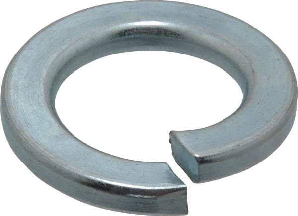 Value Collection - M20, 20.2mm ID, 33.6mm OD, 4mm Thick Split Lock Washer - Grade 8 Spring Steel, Zinc-Plated Finish, 20.2mm Min ID, 21.2mm Max ID - Apex Tool & Supply