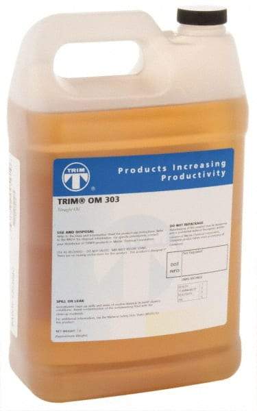 Master Fluid Solutions - Trim OM 303, 1 Gal Bottle Cutting Fluid - Straight Oil, For Thread Rolling, Thread-Form Tapping - Apex Tool & Supply