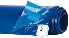 Wearwell - 45" Long x 18" Wide x 1/8" Thick, Dry Environment, Smooth Pattern Clean Room Matting - Tacky Sheets, Blue, 30 Layers per Mat, Series 095 - Apex Tool & Supply