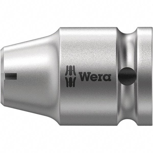 Wera - Socket Adapters & Universal Joints Type: Square-Drive to Hex Bit Adapter Female Size: 3/8 Socket Drive to 1/4 Hex - Apex Tool & Supply