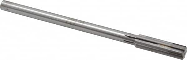 Made in USA - 0.566" Carbide-Tipped 6 Flute Chucking Reamer - Apex Tool & Supply