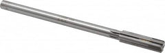 Made in USA - 0.566" Carbide-Tipped 6 Flute Chucking Reamer - Apex Tool & Supply