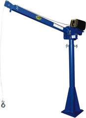 Vestil - 2,000 Lb Load Capacity, Steel Winch Operated Crane - 7' 17/64" Span - Apex Tool & Supply